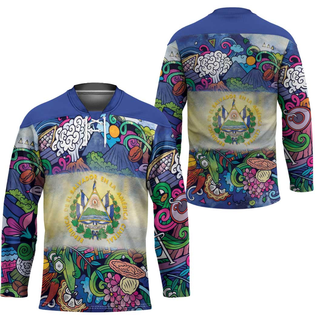 El Salvador Hockey Jersey Funny Local Inspired - Wonder Print Shop