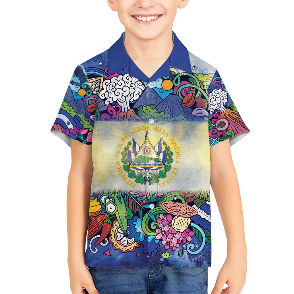 El Salvador Kid Hawaiian Shirt Funny Local Inspired - Wonder Print Shop