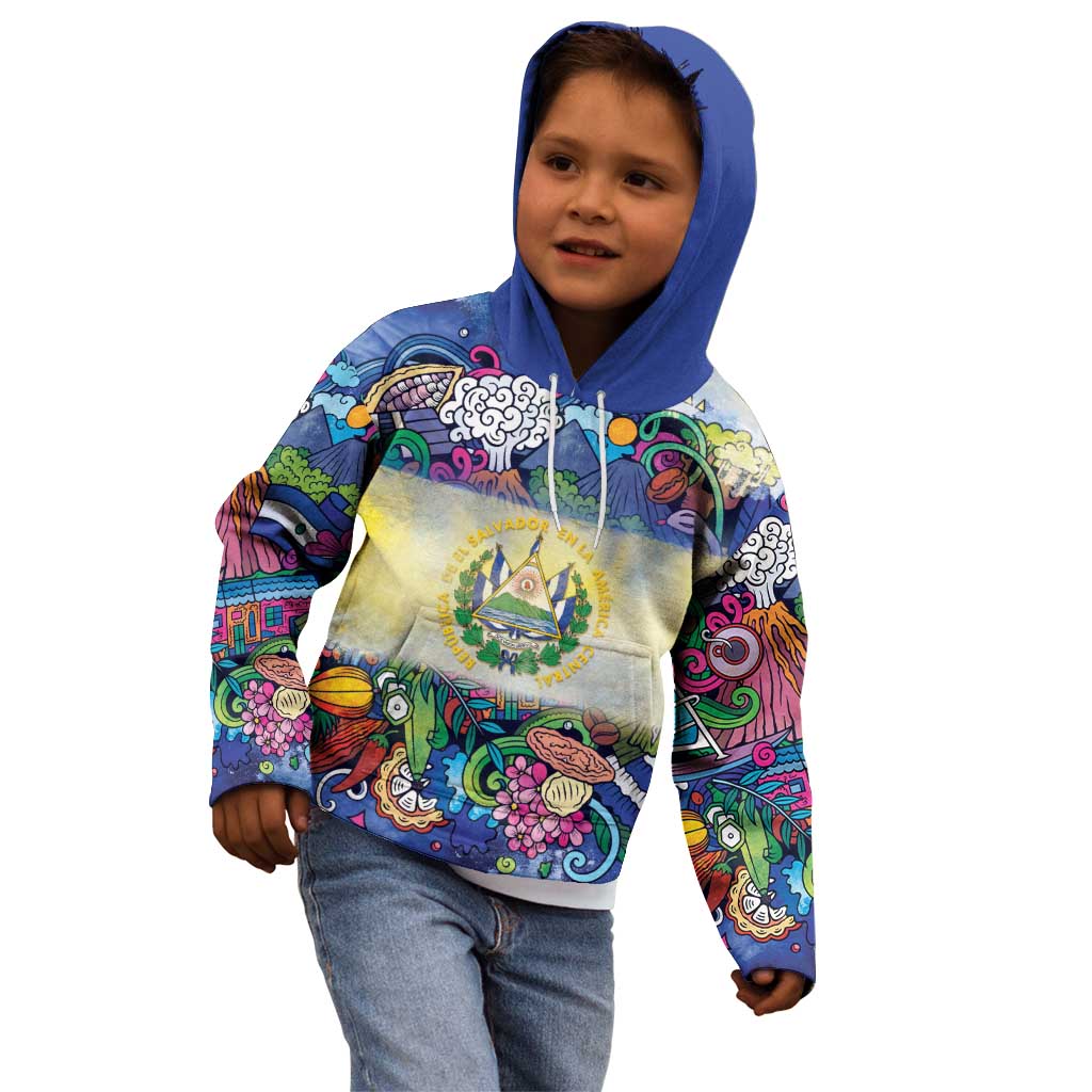 El Salvador Kid Hoodie Funny Local Inspired - Wonder Print Shop