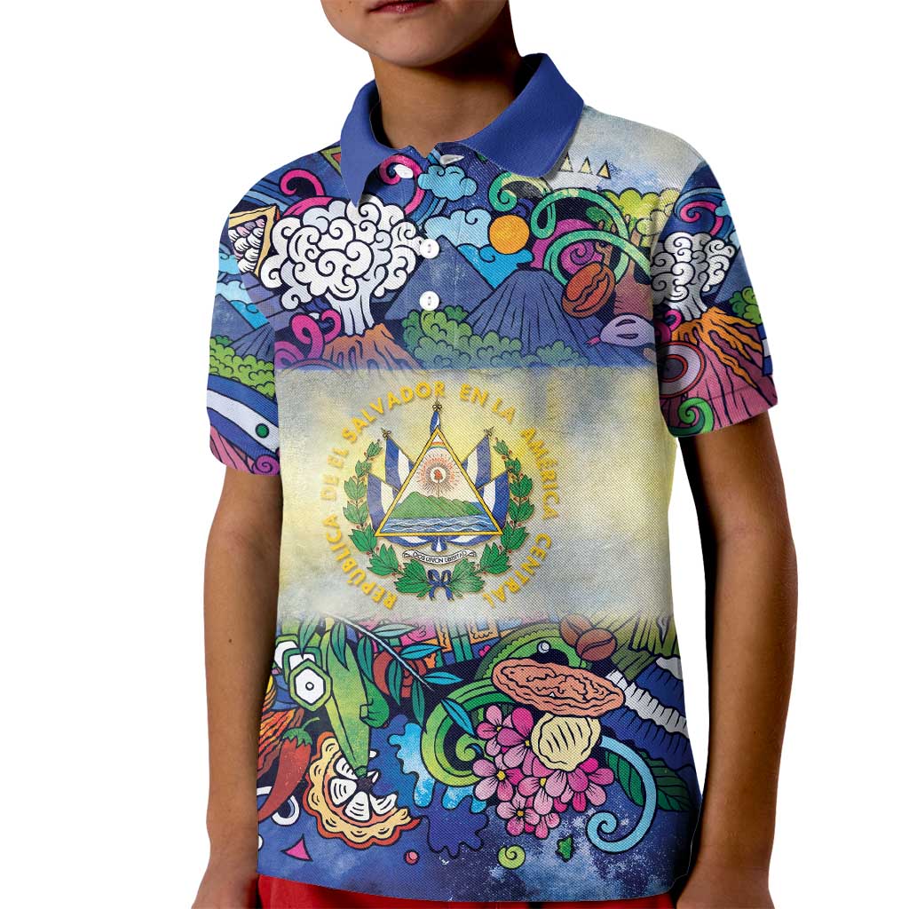 El Salvador Kid Polo Shirt Funny Local Inspired - Wonder Print Shop