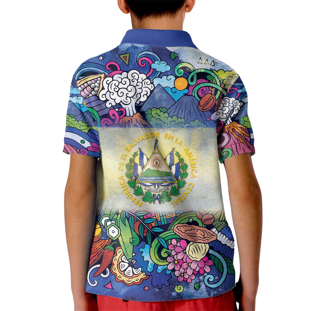 El Salvador Kid Polo Shirt Funny Local Inspired - Wonder Print Shop