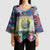 El Salvador Kimono Sleeve Blouse Funny Local Inspired - Wonder Print Shop