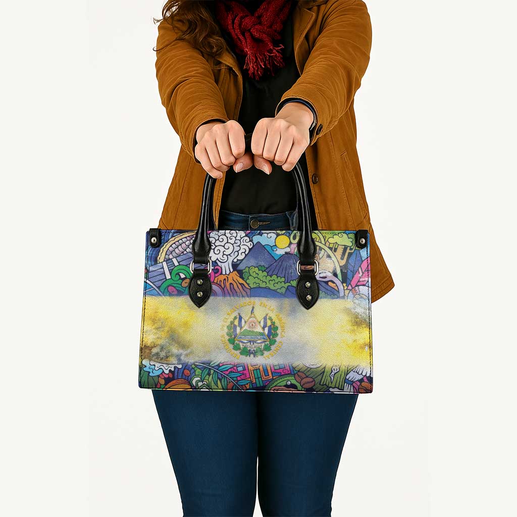El Salvador Leather Bag Funny Local Inspired - Wonder Print Shop