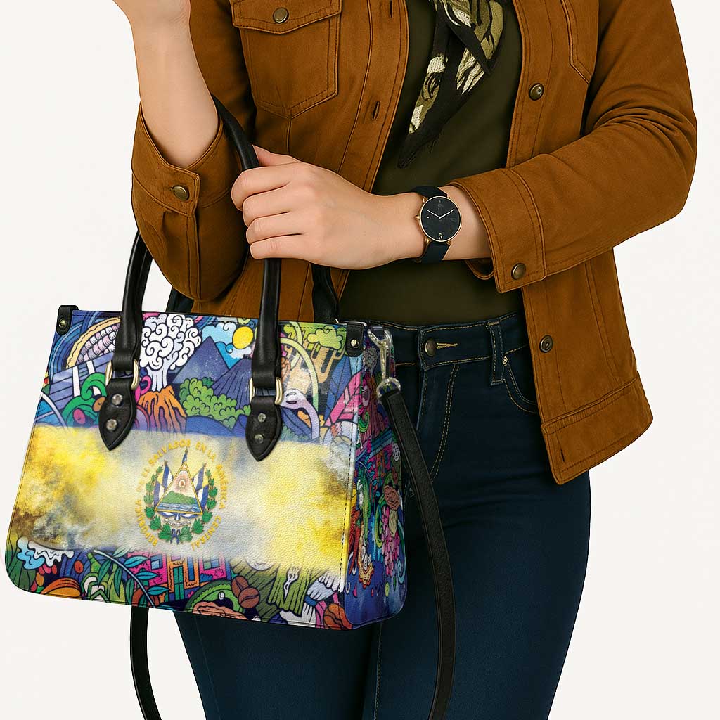 El Salvador Leather Bag Funny Local Inspired - Wonder Print Shop