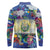 El Salvador Long Sleeve Polo Shirt Funny Local Inspired - Wonder Print Shop