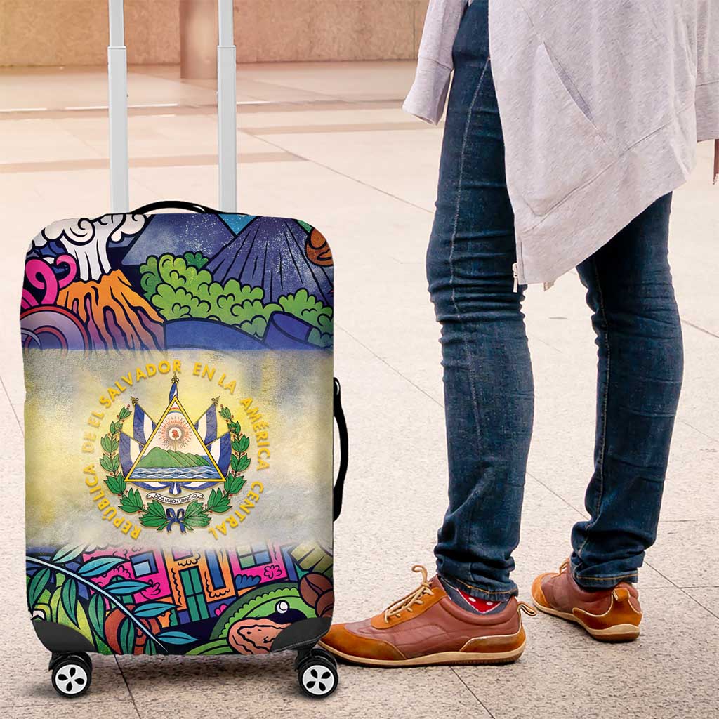 El Salvador Luggage Cover Funny Local Inspired - Wonder Print Shop