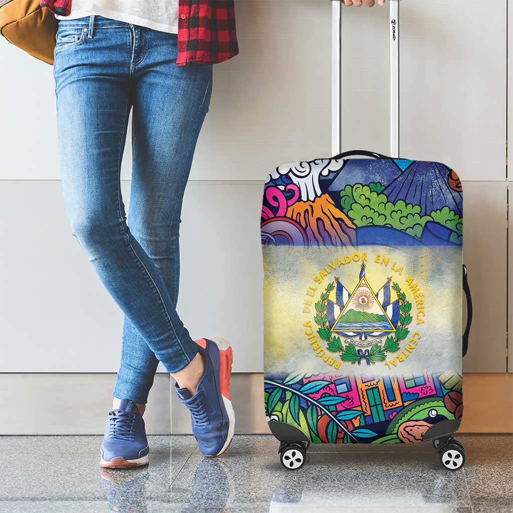 El Salvador Luggage Cover Funny Local Inspired - Wonder Print Shop