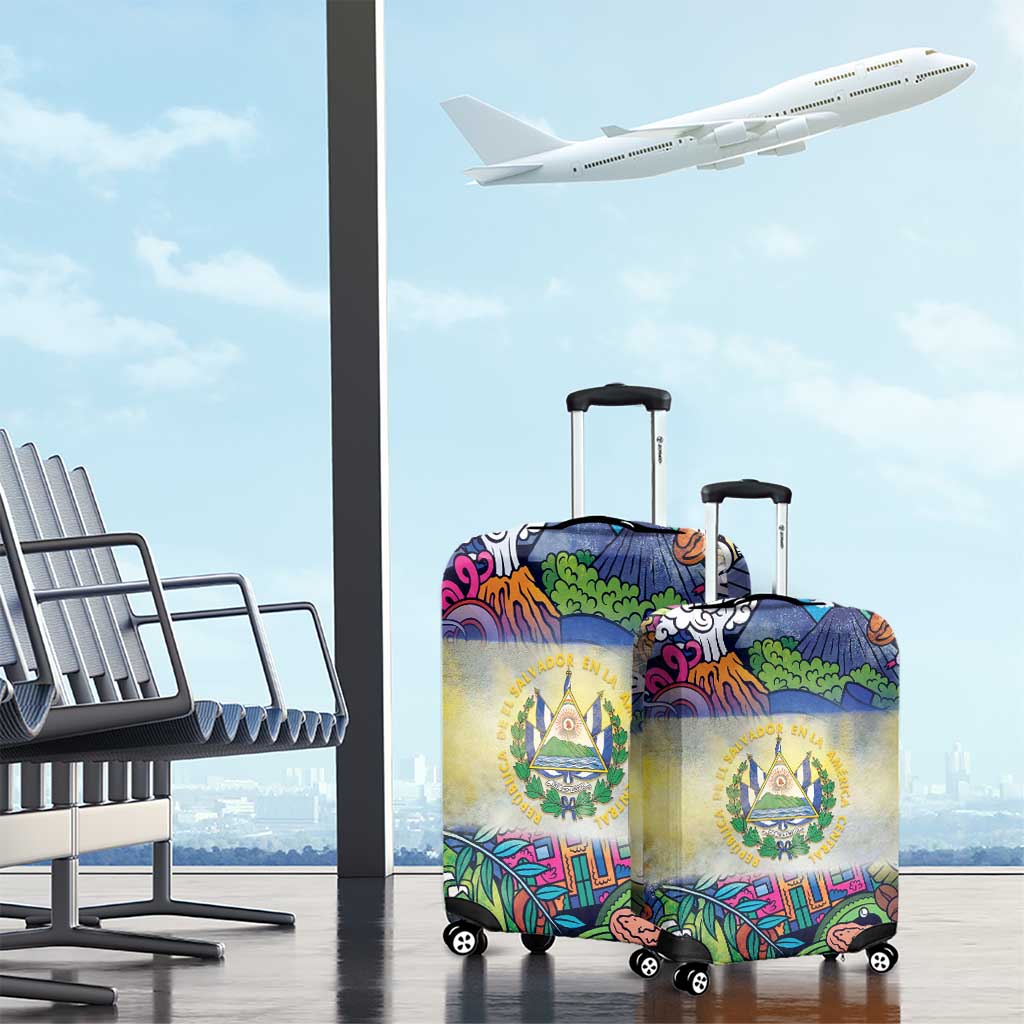 El Salvador Luggage Cover Funny Local Inspired - Wonder Print Shop