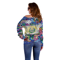 El Salvador Off Shoulder Sweater Funny Local Inspired - Wonder Print Shop