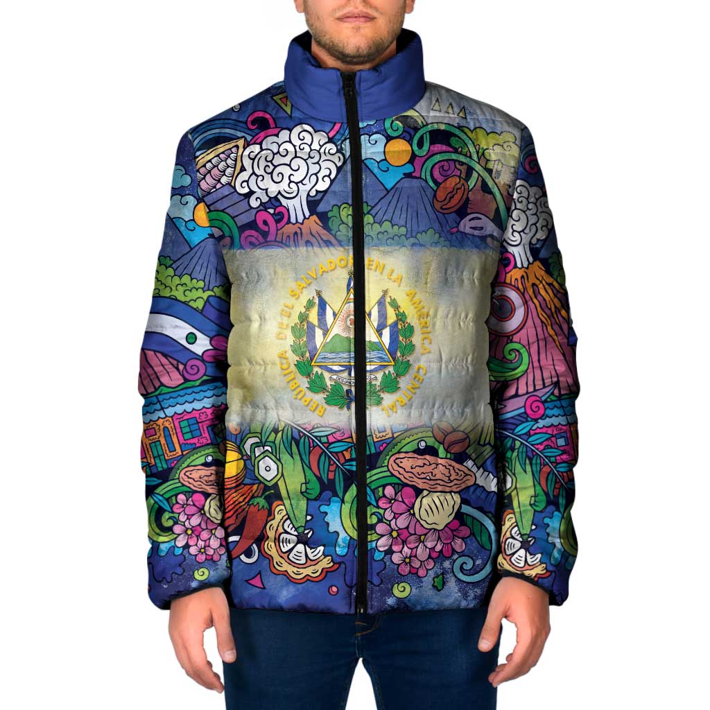 El Salvador Padded Jacket Funny Local Inspired - Wonder Print Shop