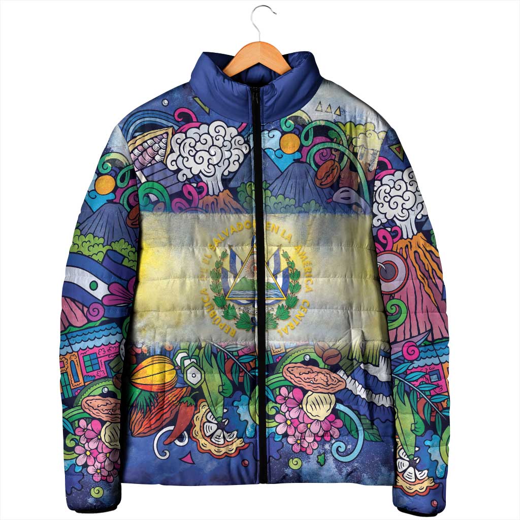 El Salvador Padded Jacket Funny Local Inspired - Wonder Print Shop