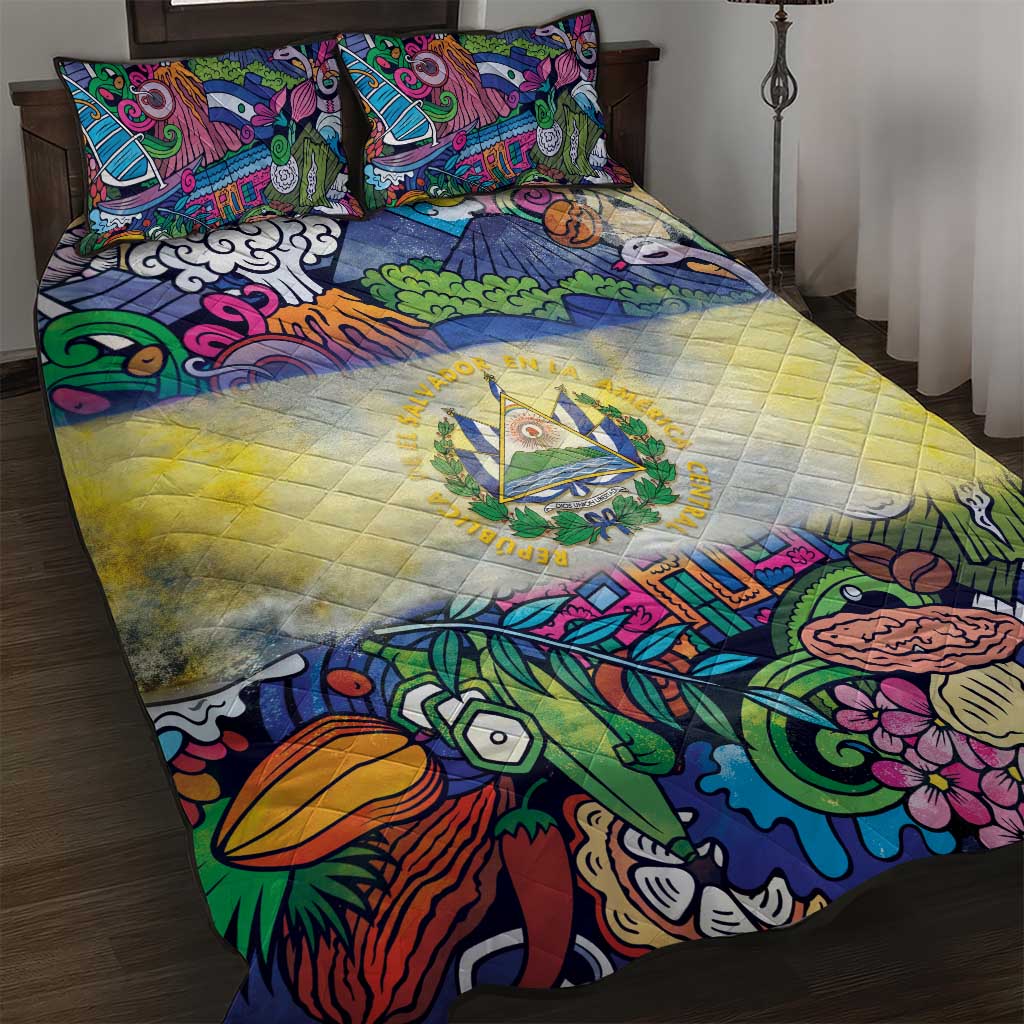 El Salvador Quilt Bed Set Funny Local Inspired - Wonder Print Shop