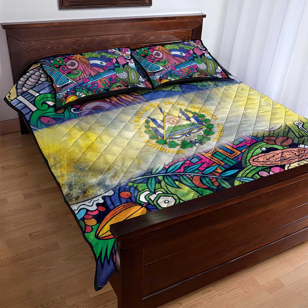 El Salvador Quilt Bed Set Funny Local Inspired - Wonder Print Shop