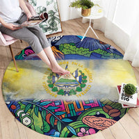 El Salvador Round Carpet Funny Local Inspired - Wonder Print Shop