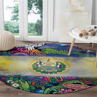 El Salvador Round Carpet Funny Local Inspired - Wonder Print Shop