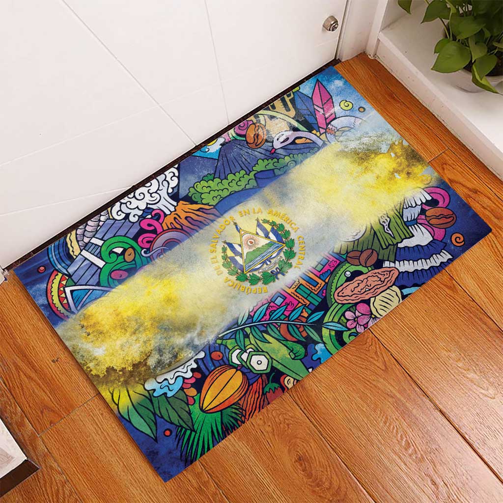 El Salvador Rubber Doormat Funny Local Inspired - Wonder Print Shop