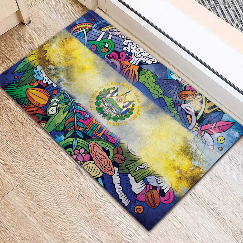 El Salvador Rubber Doormat Funny Local Inspired - Wonder Print Shop