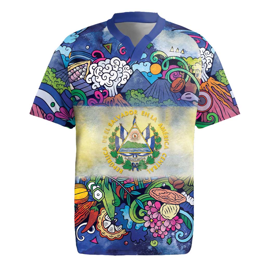 El Salvador Rugby Jersey Funny Local Inspired - Wonder Print Shop