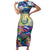 El Salvador Short Sleeve Bodycon Dress Funny Local Inspired - Wonder Print Shop
