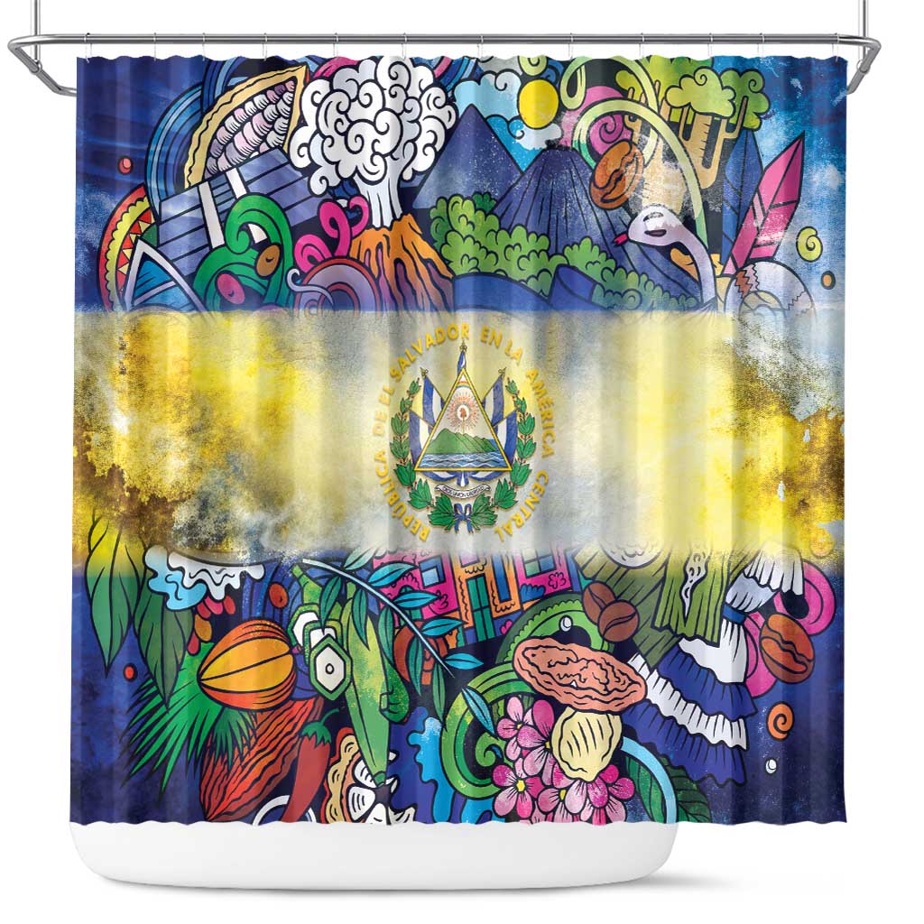 El Salvador Shower Curtain Funny Local Inspired - Wonder Print Shop