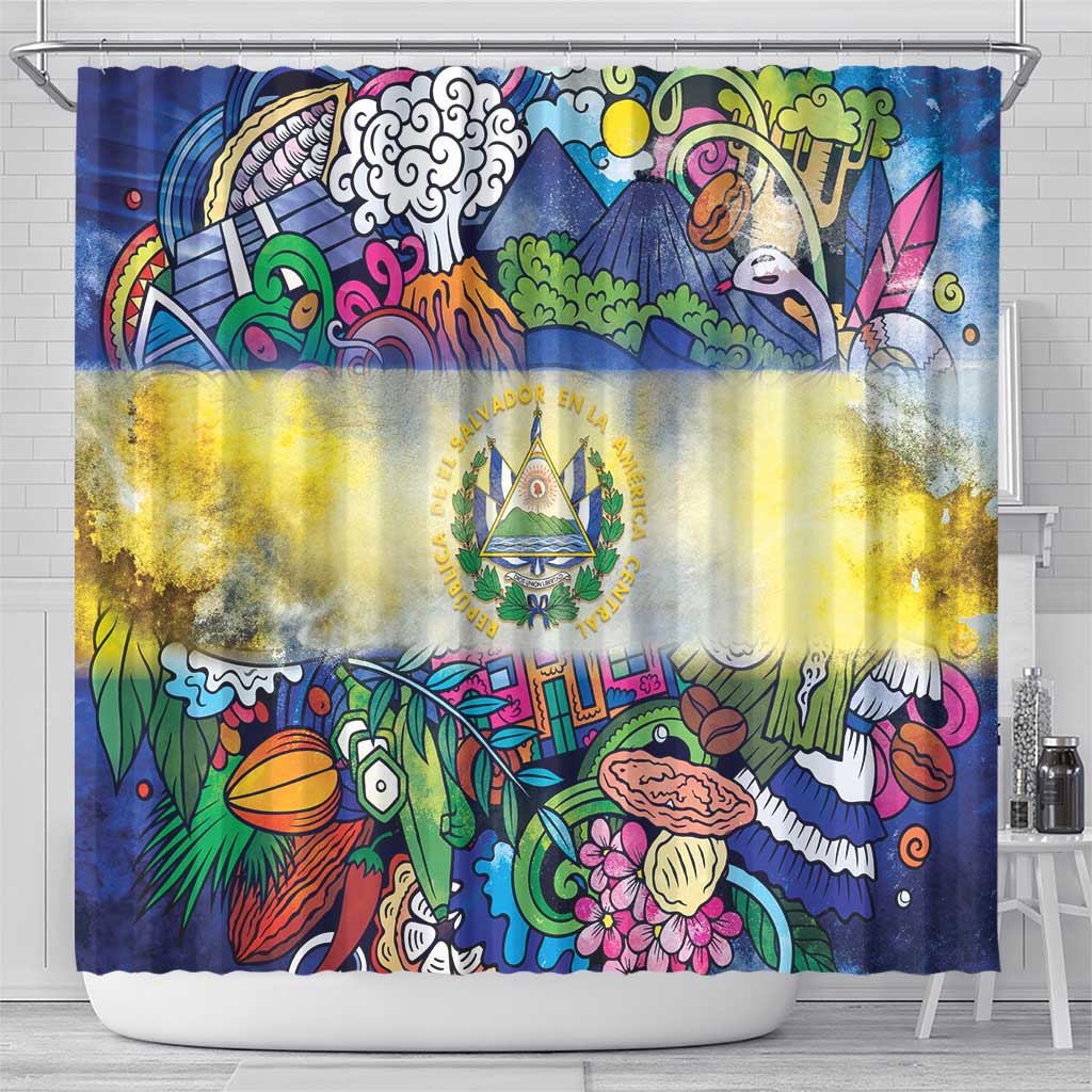El Salvador Shower Curtain Funny Local Inspired - Wonder Print Shop