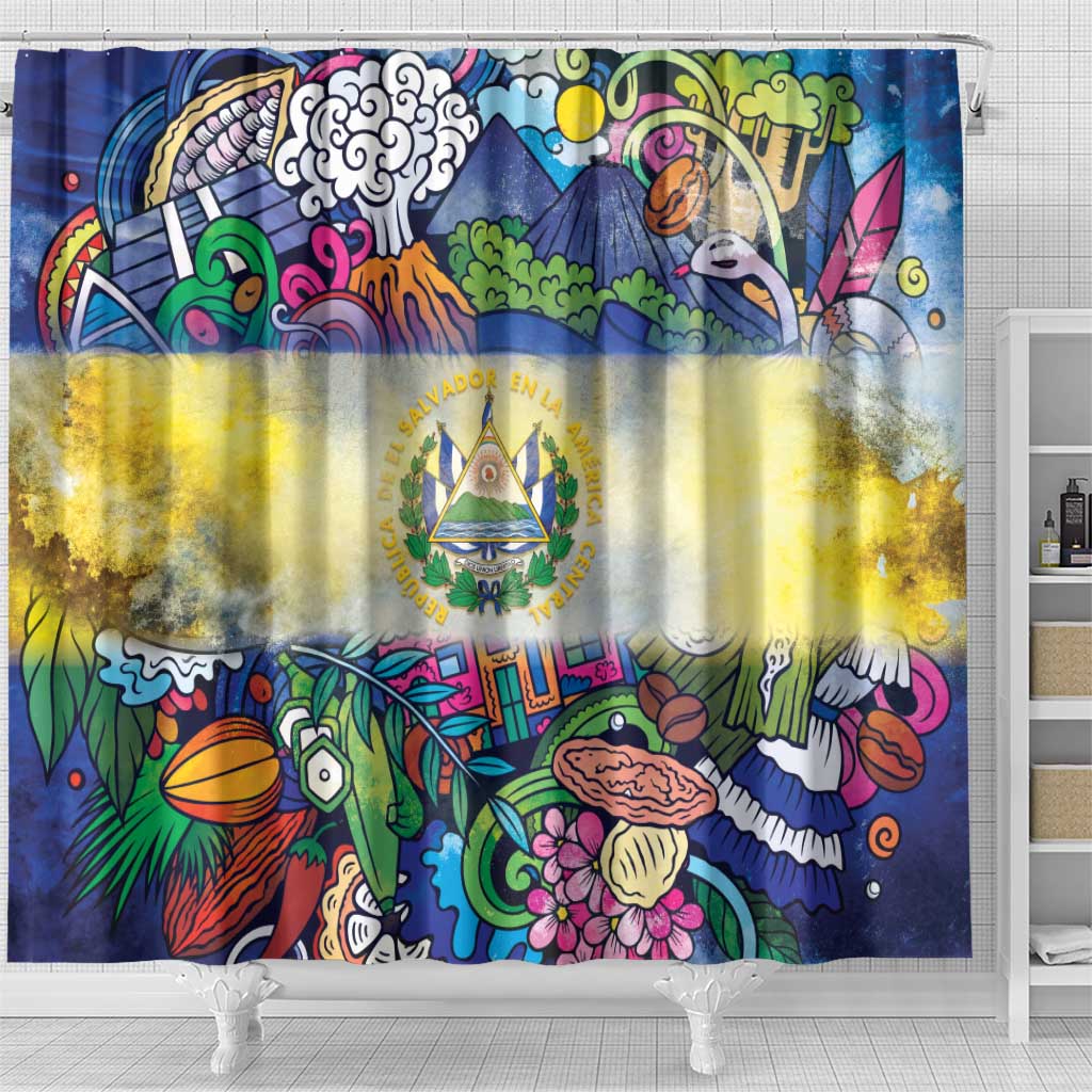 El Salvador Shower Curtain Funny Local Inspired - Wonder Print Shop