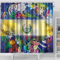 El Salvador Shower Curtain Funny Local Inspired - Wonder Print Shop