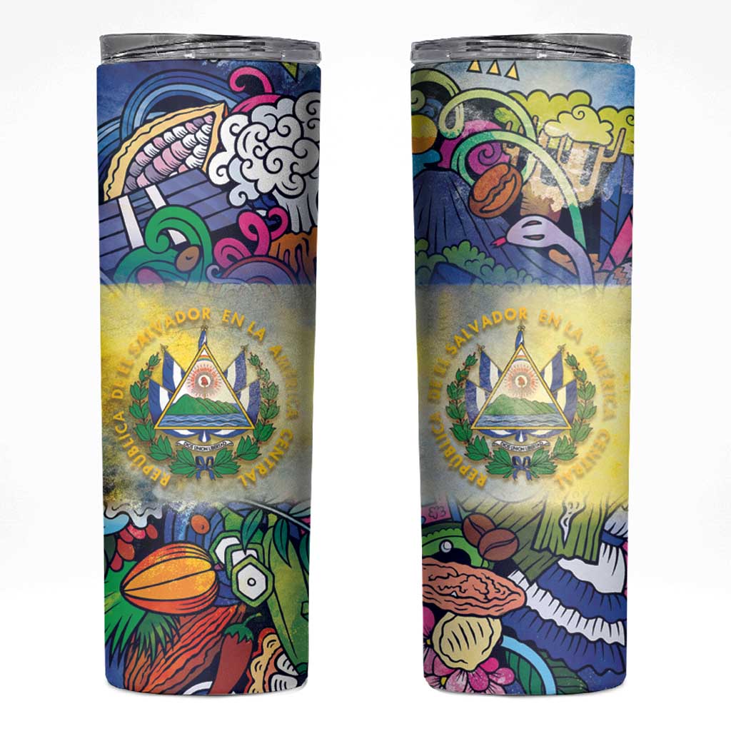 El Salvador Skinny Tumbler Funny Local Inspired - Wonder Print Shop