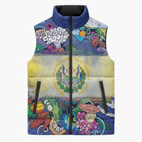 El Salvador Sleeveless Puffer Jacket Funny Local Inspired - Wonder Print Shop