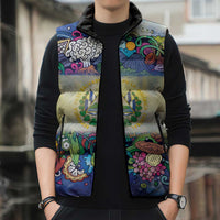 El Salvador Sleeveless Puffer Jacket Funny Local Inspired - Wonder Print Shop