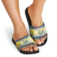 El Salvador Slide Sandals Funny Local Inspired - Wonder Print Shop