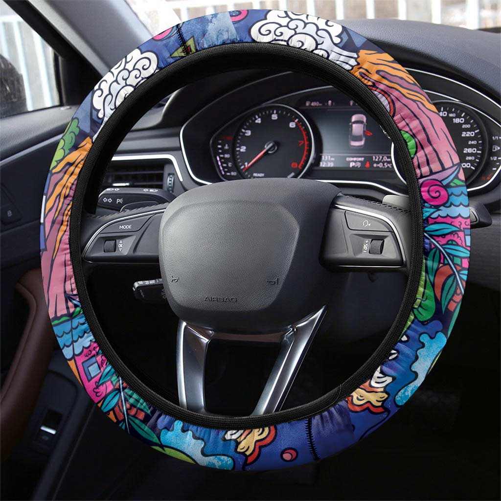 El Salvador Steering Wheel Cover Funny Local Inspired - Wonder Print Shop
