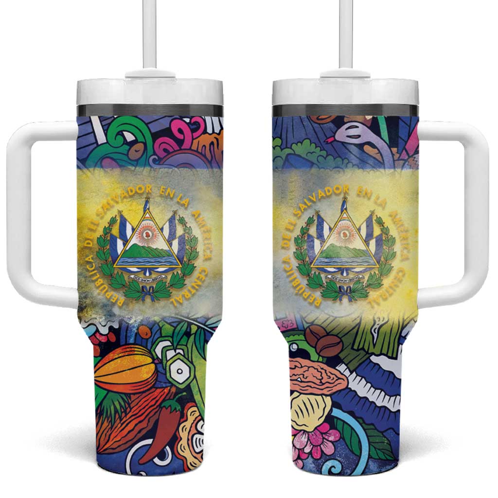 El Salvador Tumbler With Handle Funny Local Inspired - Wonder Print Shop
