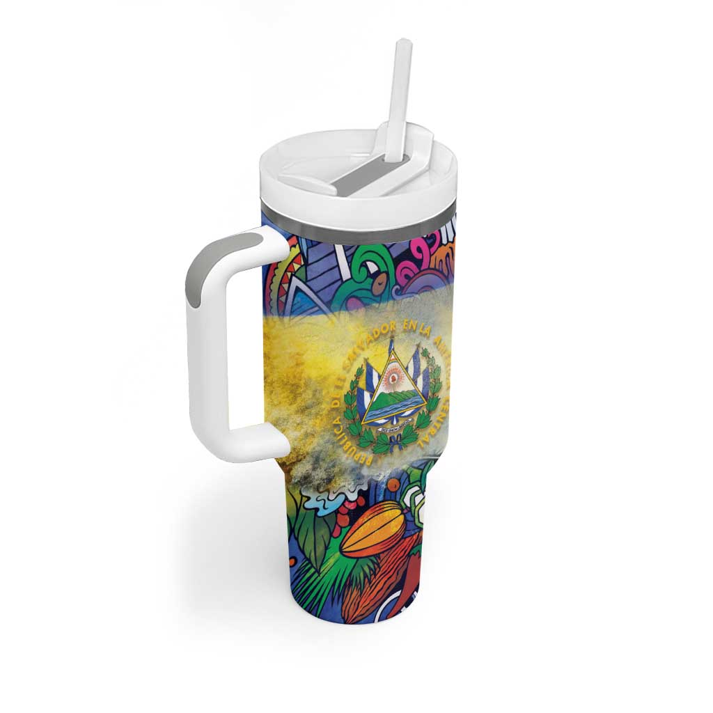 El Salvador Tumbler With Handle Funny Local Inspired - Wonder Print Shop