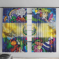 El Salvador Window Curtain Funny Local Inspired - Wonder Print Shop
