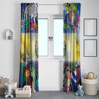 El Salvador Window Curtain Funny Local Inspired - Wonder Print Shop