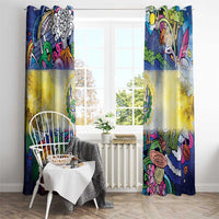 El Salvador Window Curtain Funny Local Inspired - Wonder Print Shop