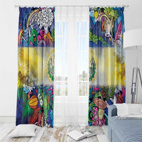 El Salvador Window Curtain Funny Local Inspired - Wonder Print Shop