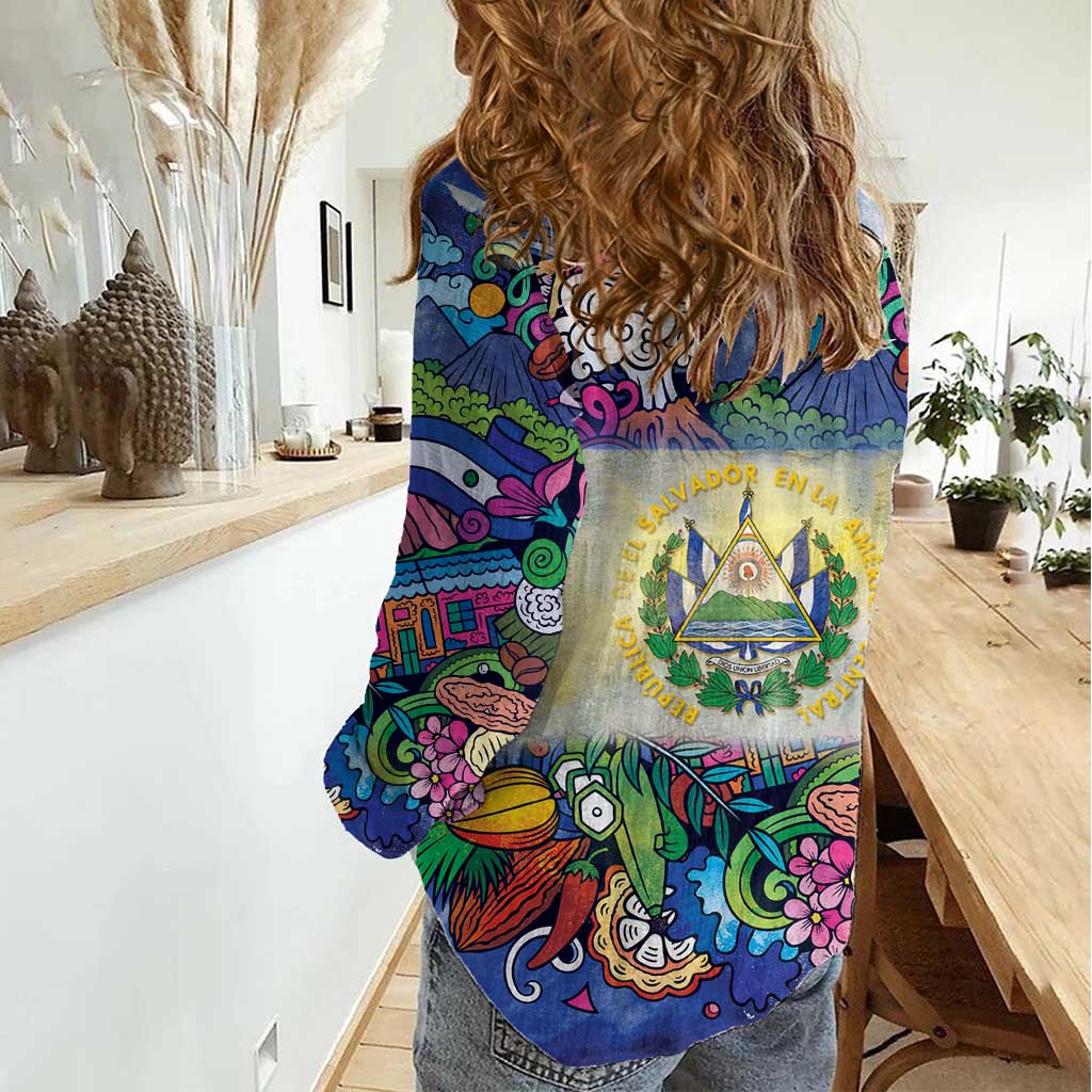 El Salvador Women Casual Shirt Funny Local Inspired - Wonder Print Shop