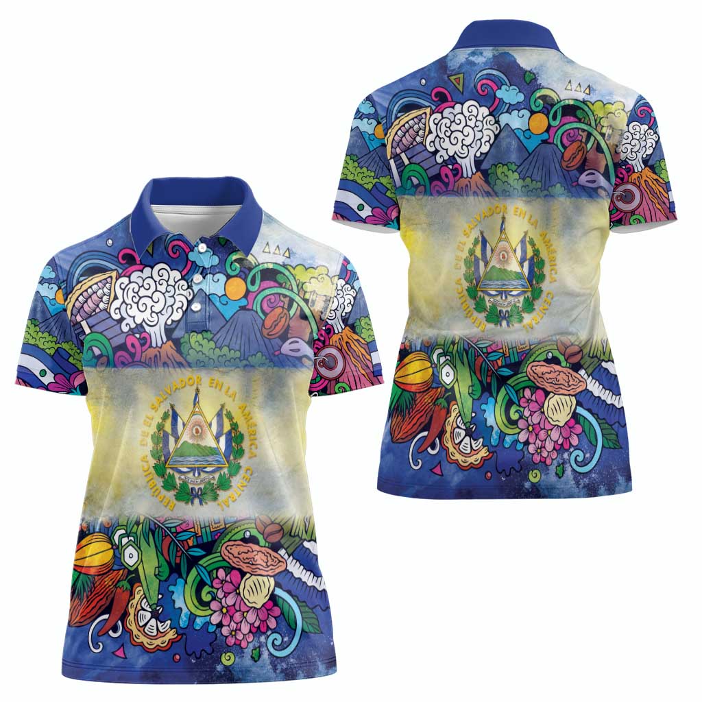 El Salvador Women Polo Shirt Funny Local Inspired - Wonder Print Shop