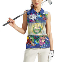 El Salvador Women Sleeveless Polo Shirt Funny Local Inspired - Wonder Print Shop