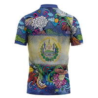 El Salvador Zipper Polo Shirt Funny Local Inspired - Wonder Print Shop