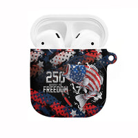 Largemouth Bass Fishing AirPods Case America 250 Year Freedom