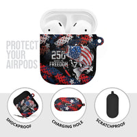 Largemouth Bass Fishing AirPods Case America 250 Year Freedom