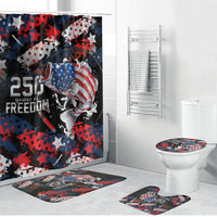 Largemouth Bass Fishing Bathroom Set America 250 Year Freedom