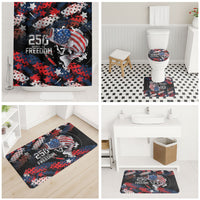 Largemouth Bass Fishing Bathroom Set America 250 Year Freedom