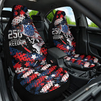 Largemouth Bass Fishing Car Seat Cover America 250 Year Freedom