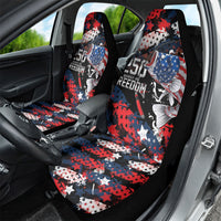 Largemouth Bass Fishing Car Seat Cover America 250 Year Freedom