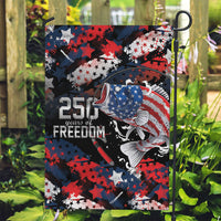 Largemouth Bass Fishing Garden Flag America 250 Year Freedom