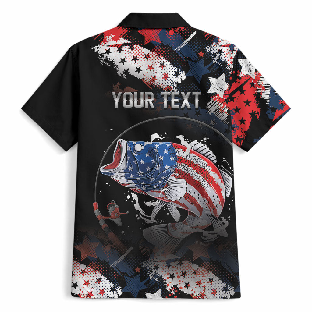 Personalized Largemouth Bass Fishing Hawaiian Shirt America 250 Year Freedom